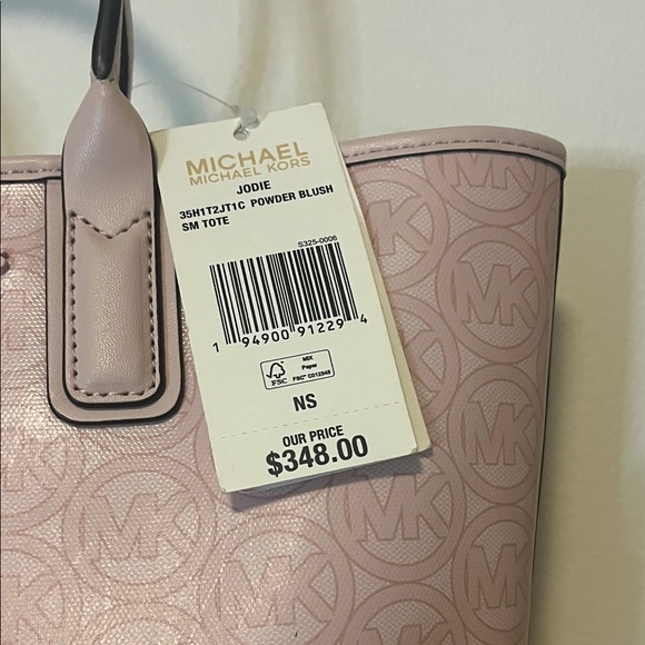 Michael Kors Small Light Pink Logo Tote - Picture 2 of 7